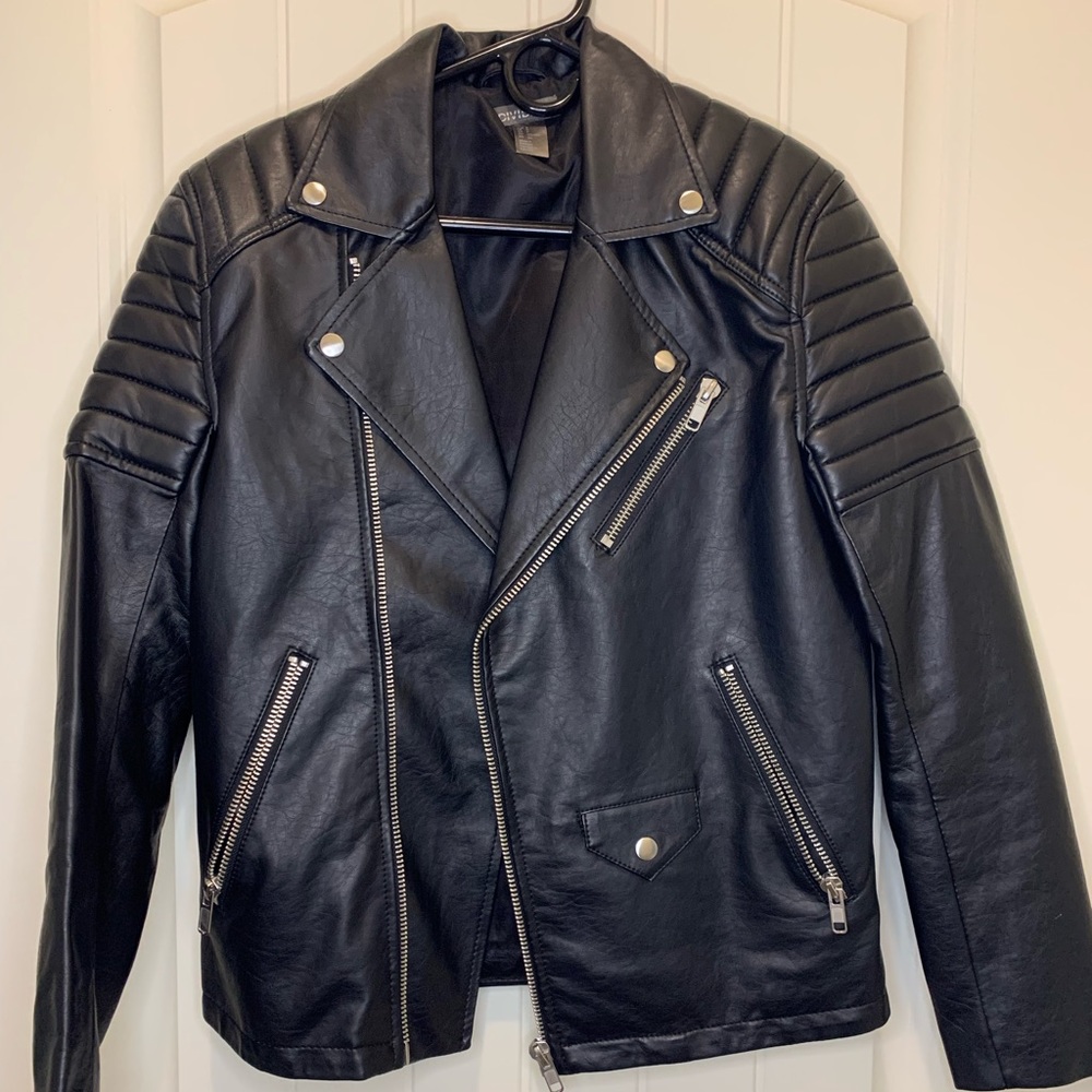Men’s Divided Faux Leather Jacket